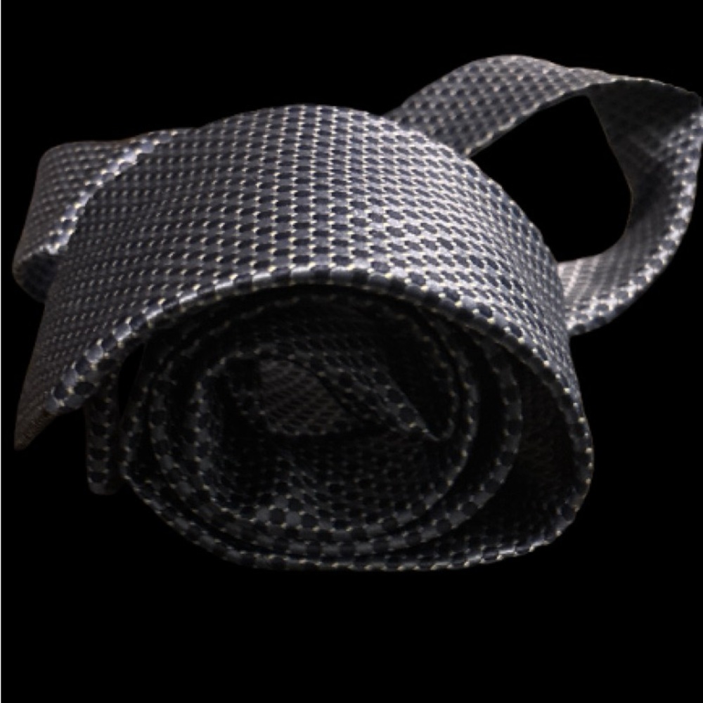 Charles Tyrwhitt Blue and Silver Geometric Tie